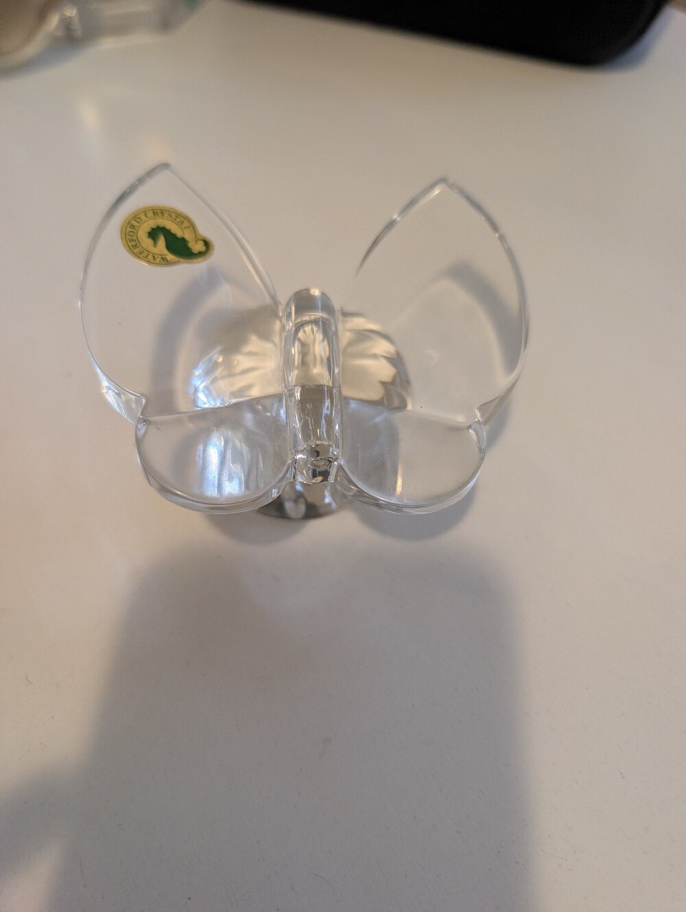 Waterford Crystal Clear Butterfly Paperweight